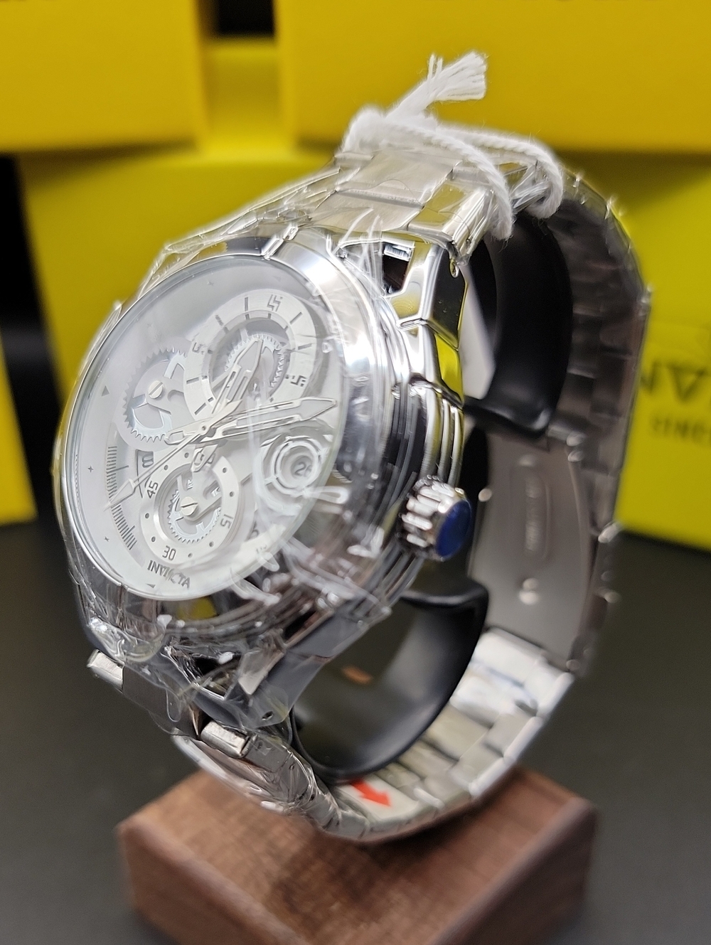NEW 🏁 Invicta S1 Rally Men's 44mm Polished Silver Stainless Steel Watch 79011 - Picture 5 of 12